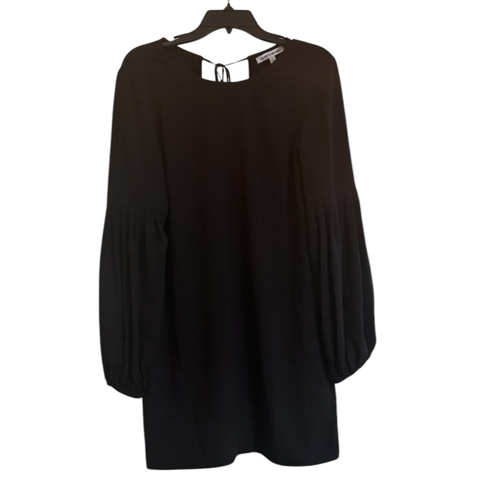 ELIZABETH & JAMES Bell Sleeves Black Shift Dress